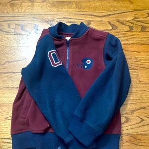 Kids football zip up